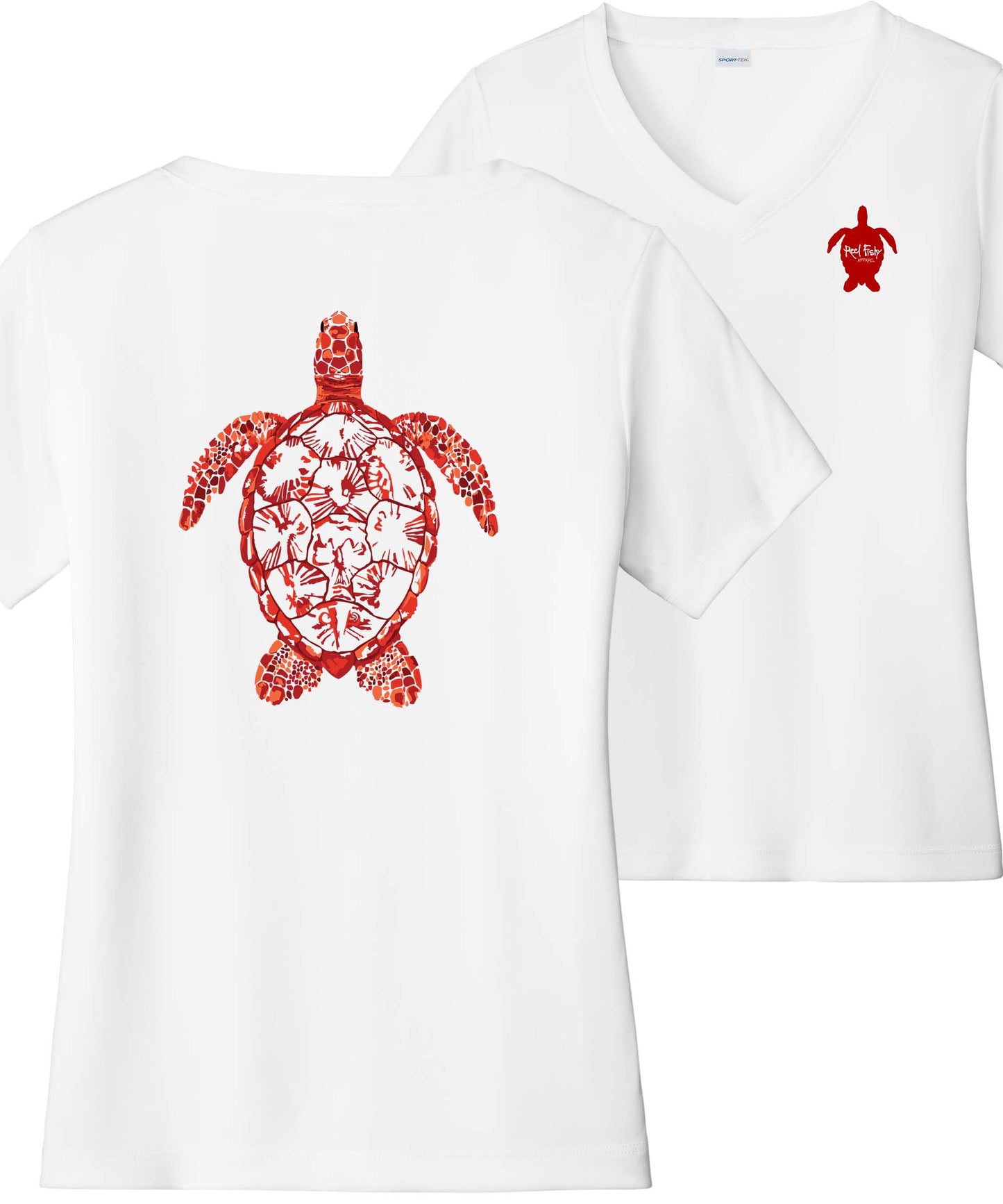 Women's Turtle Performance 50+UV short sleeve shirt in white