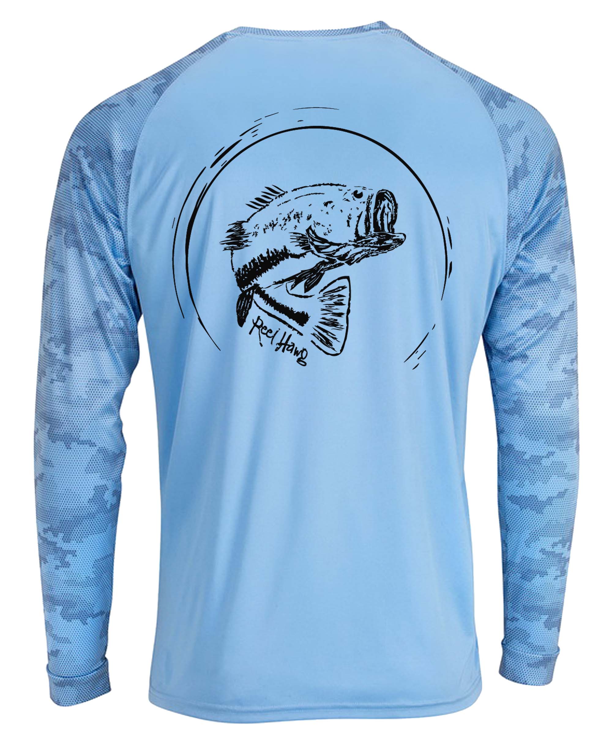 Lixada Long Sleeve Fishing T Shirt UPF 50+ Dri Fit Performance Ls Shirt  with Fish Measuring Sleeve Moisture Wicking Quick Drying Breathable No  Chafing Fishing Clothing Cool Fit X-Large Blue : 