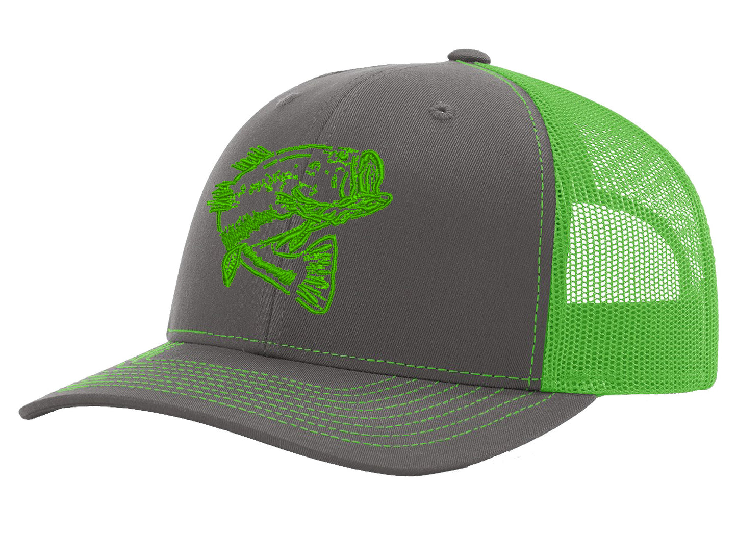 Bass Fishing "Reel Hawg" Structured Trucker Hats - *22 Colors!