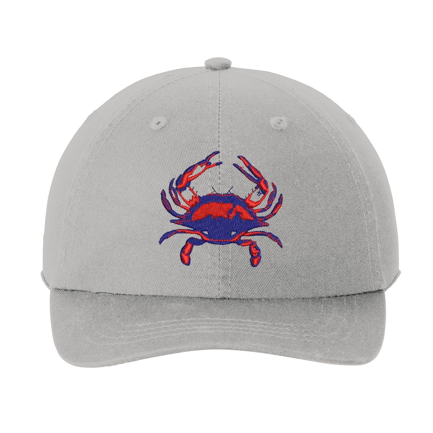 Blue Crab chrome baseball cap