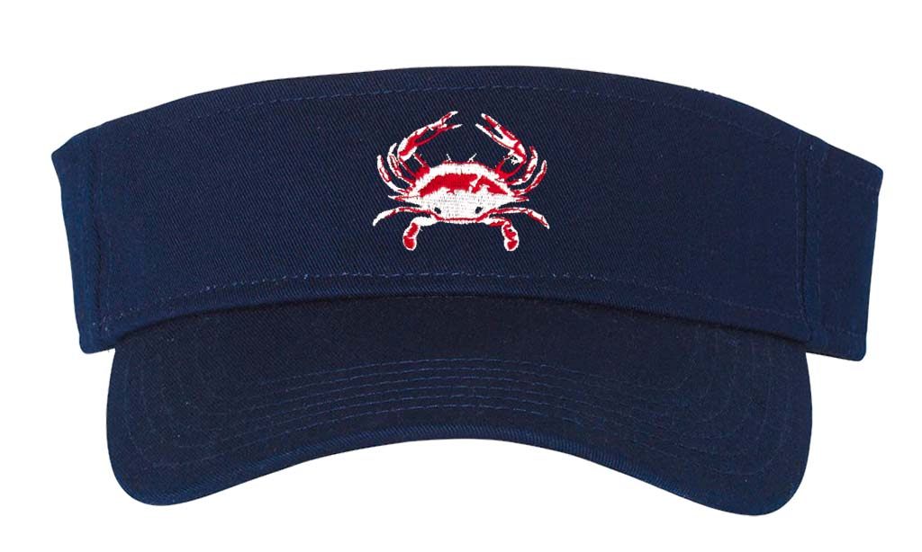 Navy Cotton Crab Visor