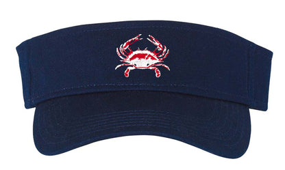 Navy Cotton Crab Visor
