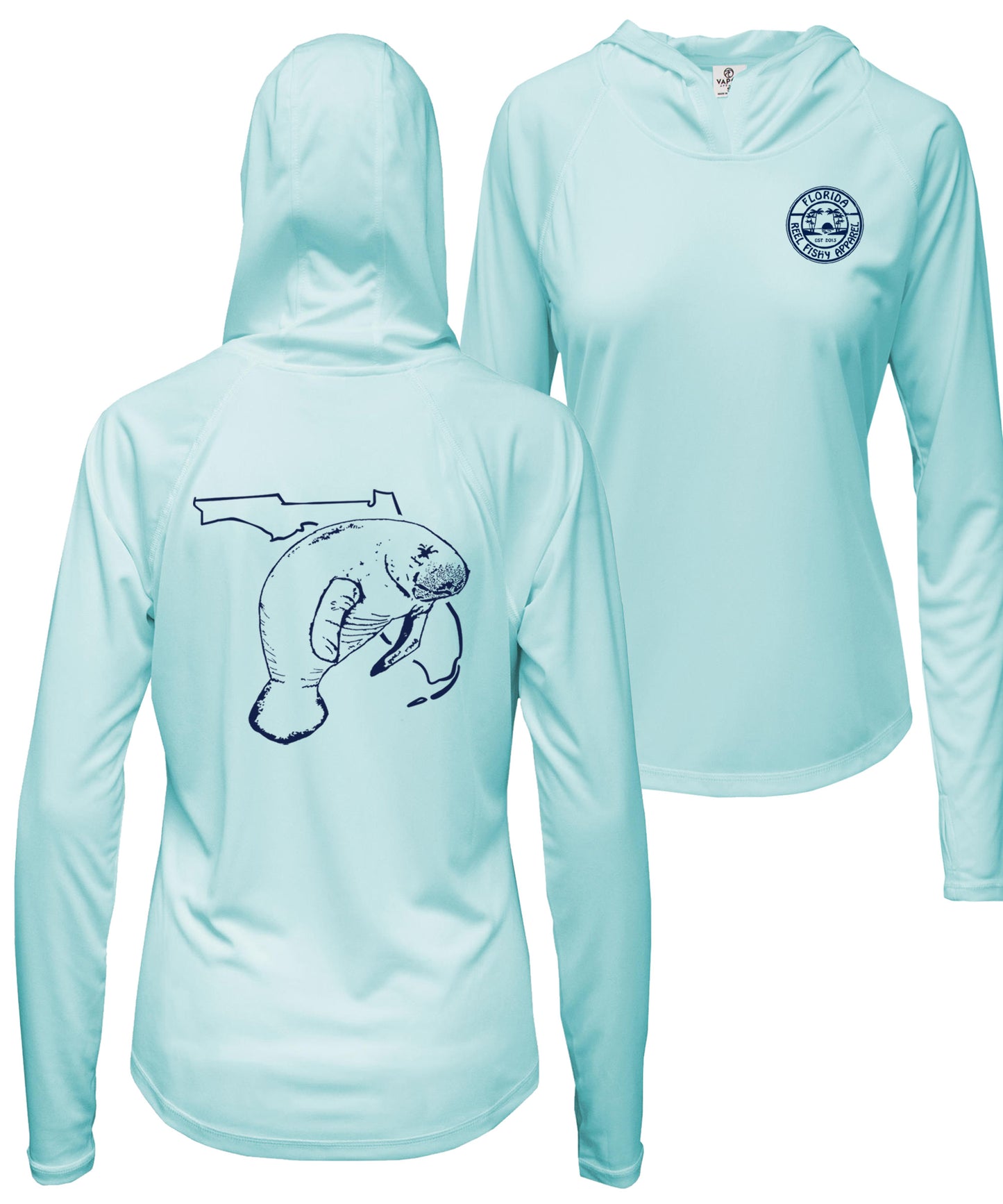Women's Florida Manatee Performance V-neck Shirts