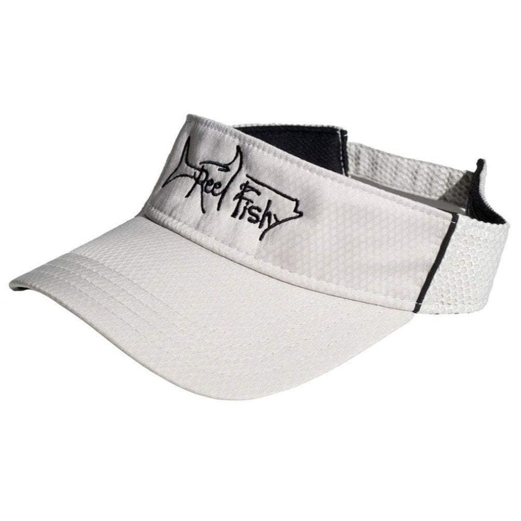 Reel Fishy Performance Visor with Tarpon Logo in Tan