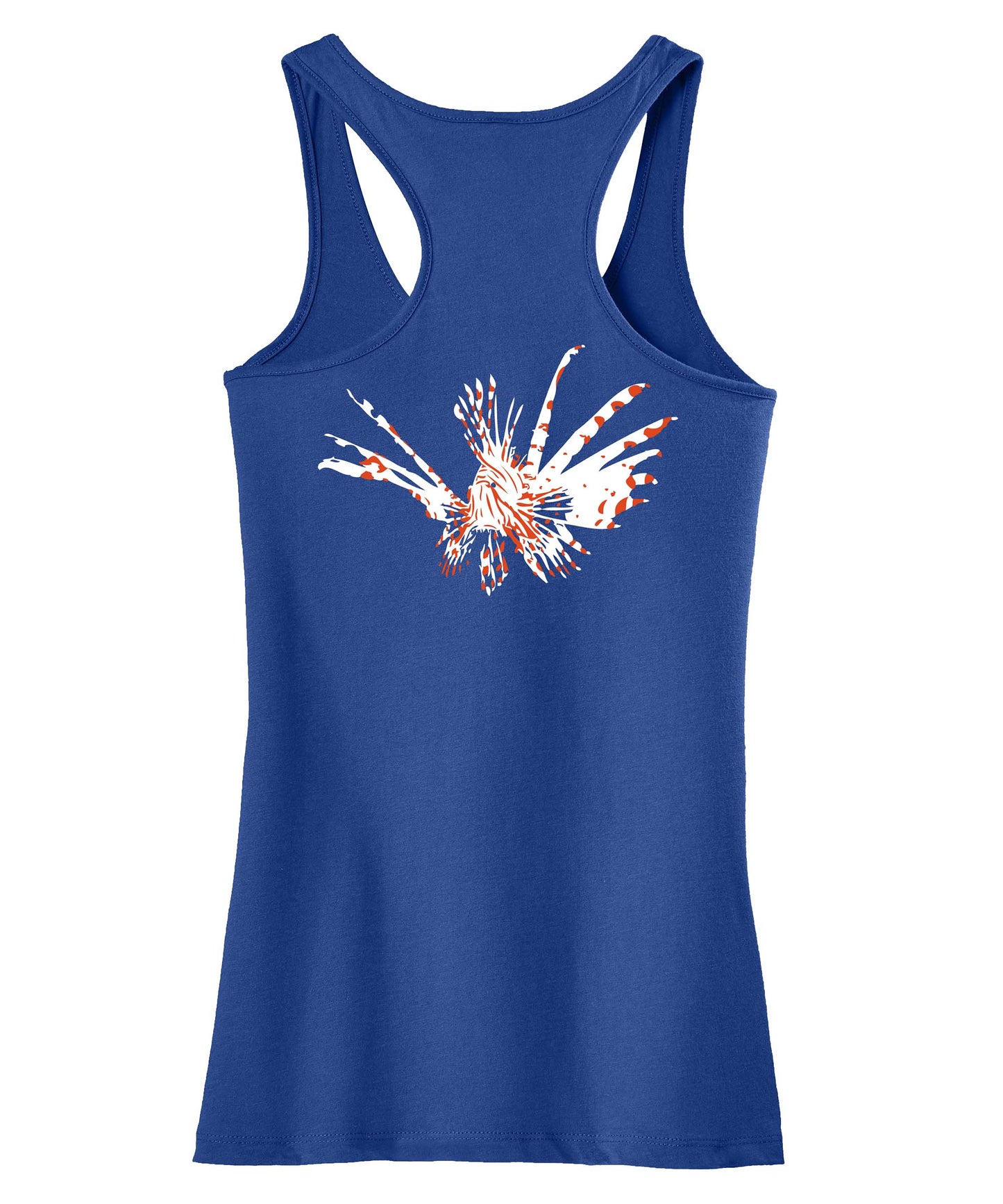 Ladies Lionfish Racerback Tanks - Deep Royal