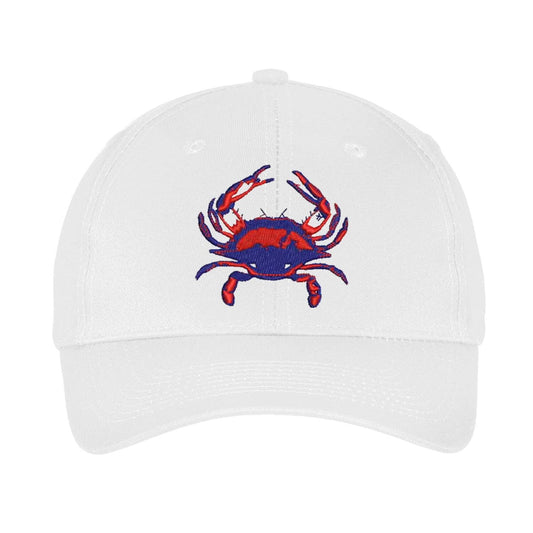 Blue Crab white baseball cap