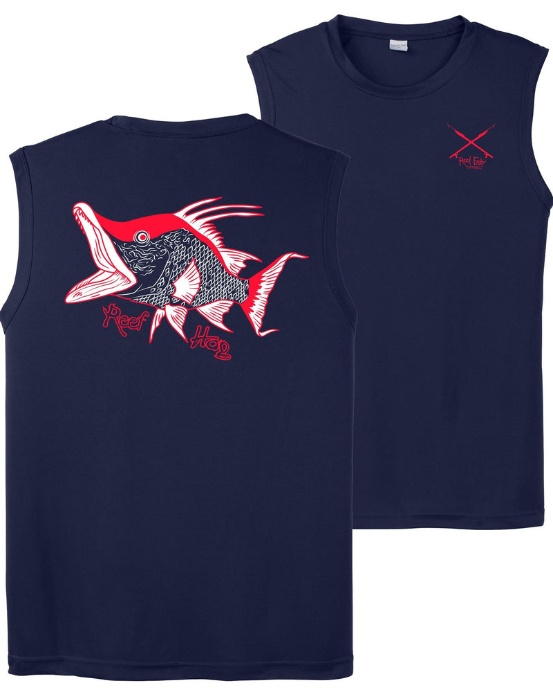 Navy Performance Hogfish Sleeveless Shirt
