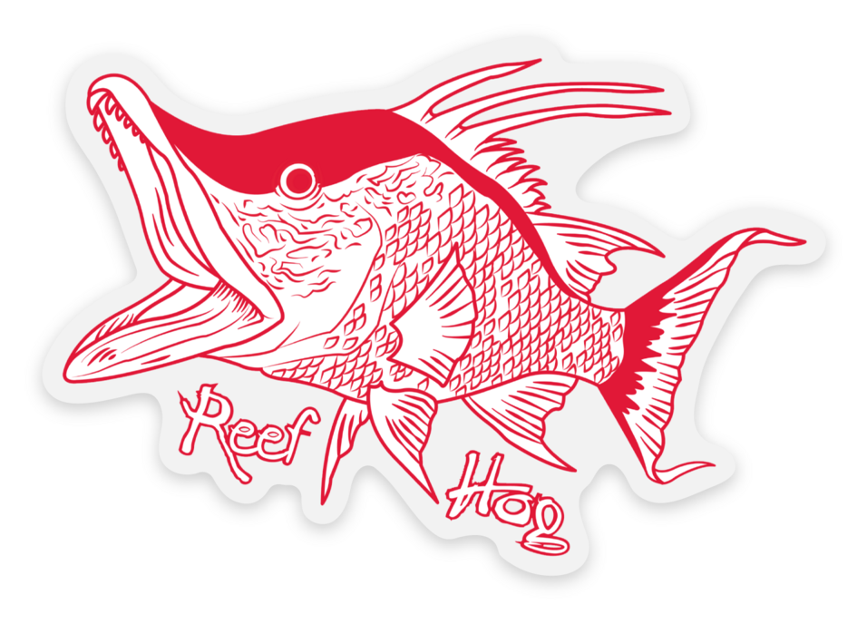 New Stickers - Fishing Decals -Hammerhead Shark, Manatee, Crab, Redfish, Mahi, Hogfish, Octopus, Lionfish, Bass, Tarpon Camo