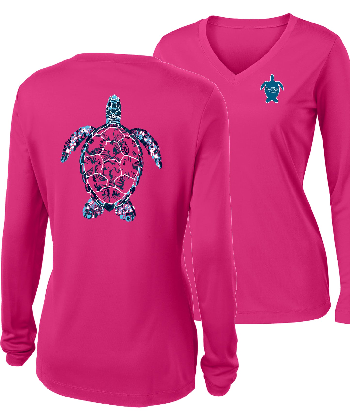 New! Women's Turtle Performance V-neck Long & Short Sleeve Shirts