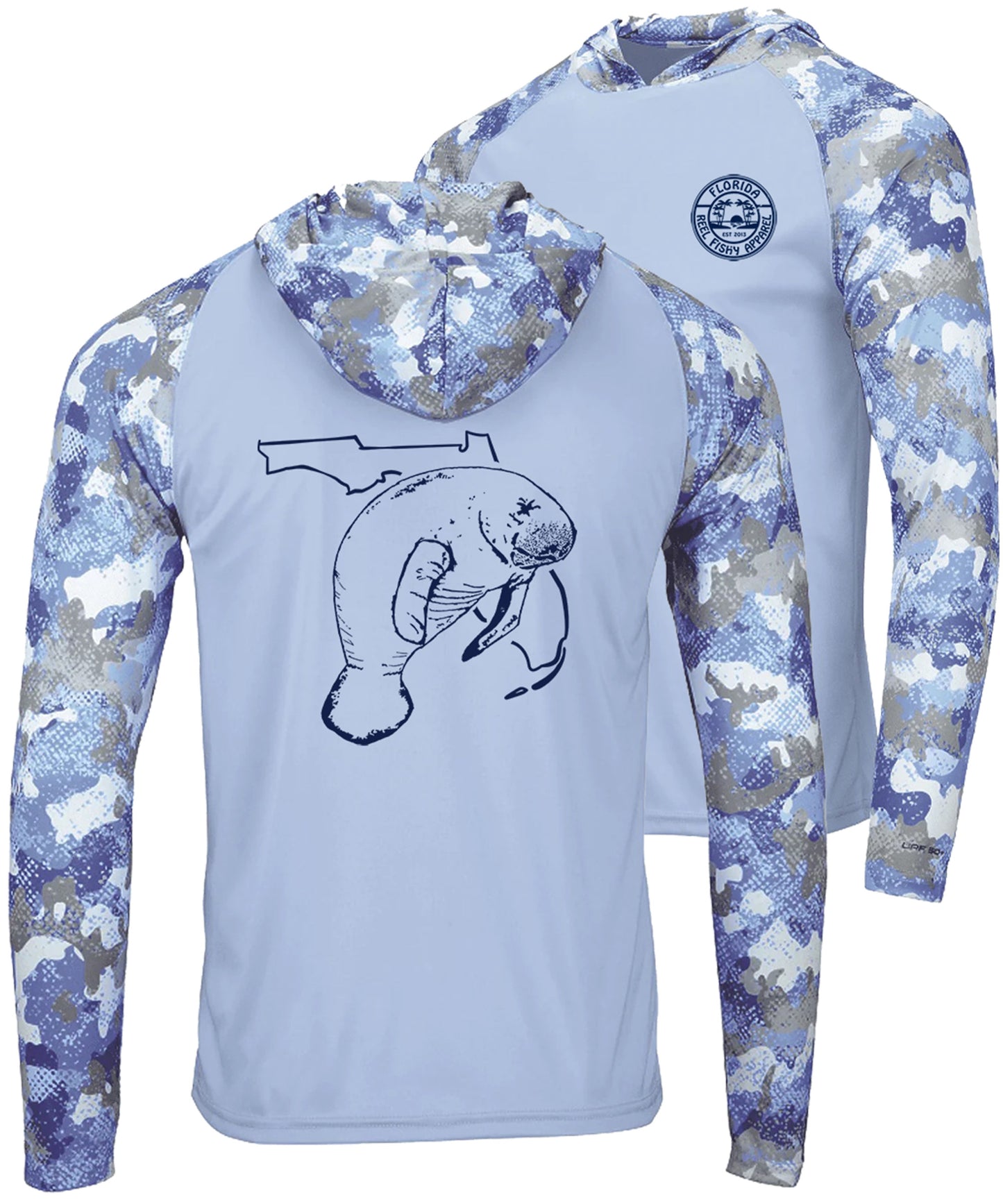 Manatee Tortuga Hood Blue Mist - Unisex