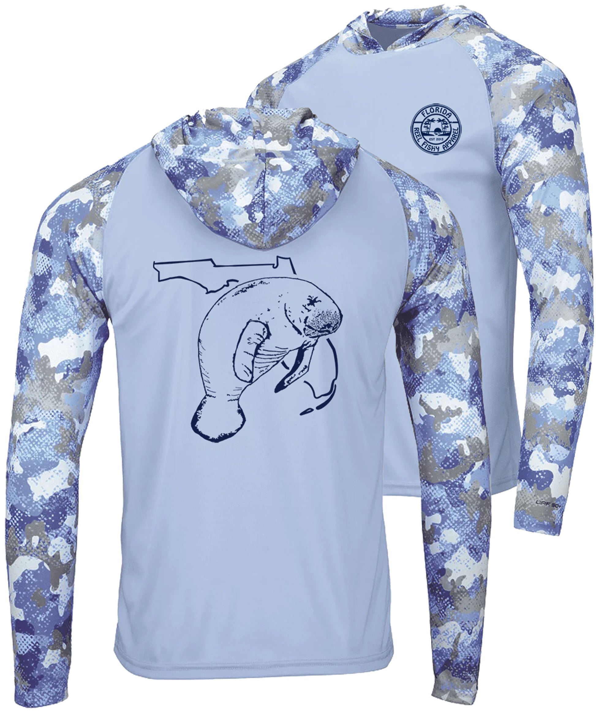 Manatee Tortuga Hood Blue Mist - Unisex