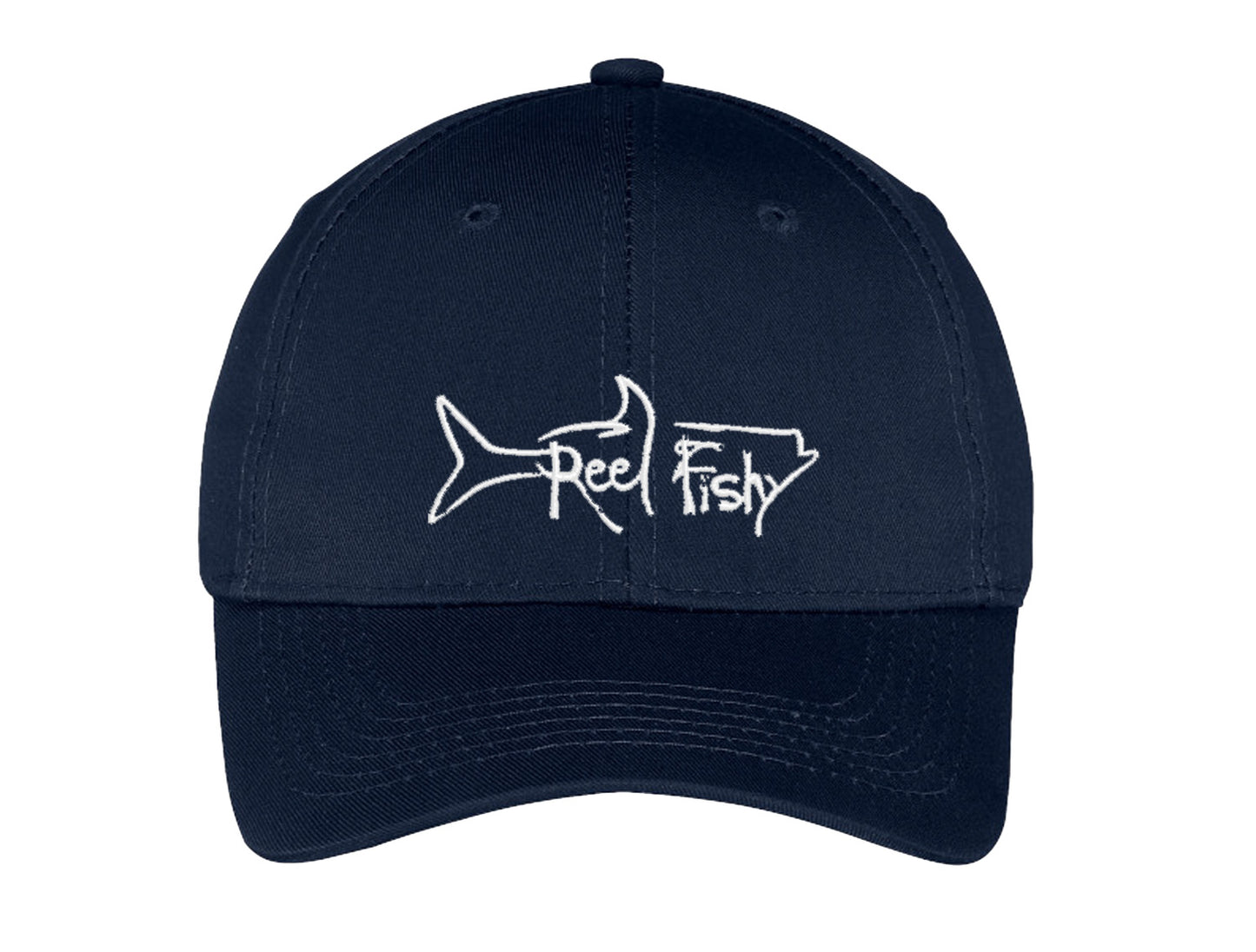 Youth Fishing Hats with Reel Fishy Tarpon Logo - Navy