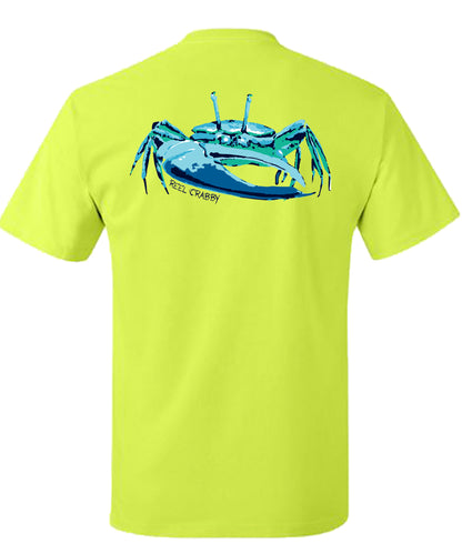 New! Fiddler Crab "Reel Crabby" Performance Long & Short Sleeve Shirts