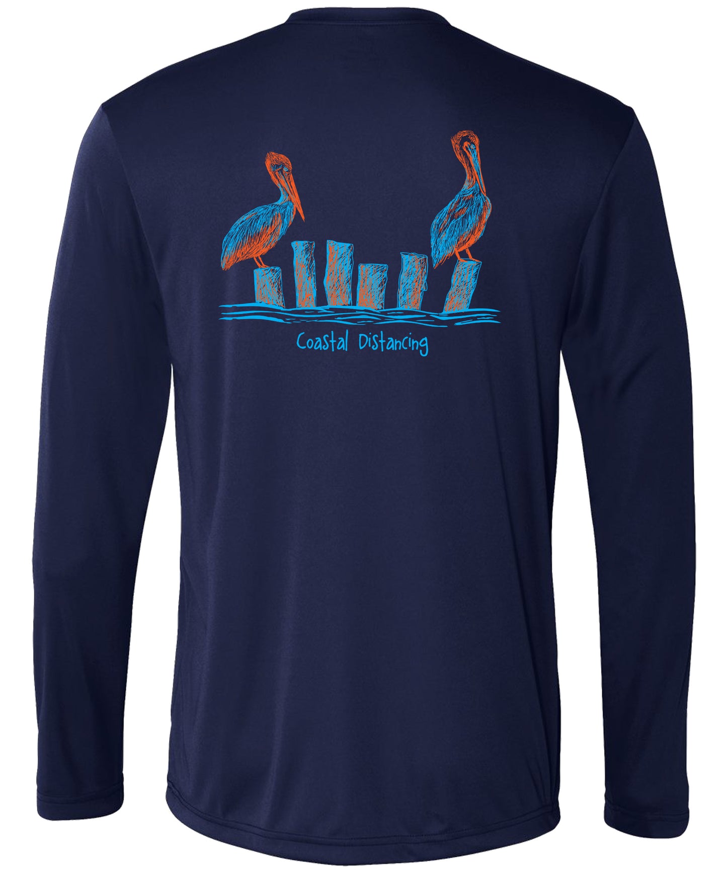 New! Women's Pelicans Performance V-neck Shirts - Coastal Distancing – Reel  Fishy Apparel