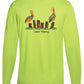 Pelicans Coastal Distancing Performance Dry-fit Neon Green Long Sleeve Shirts