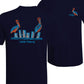 Pelicans Coastal Distancing Performance Dry-fit Navy Short Sleeve Shirts