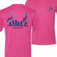 Pelicans Coastal Distancing Performance Dry-fit Lt. Pink Short Sleeve Shirts