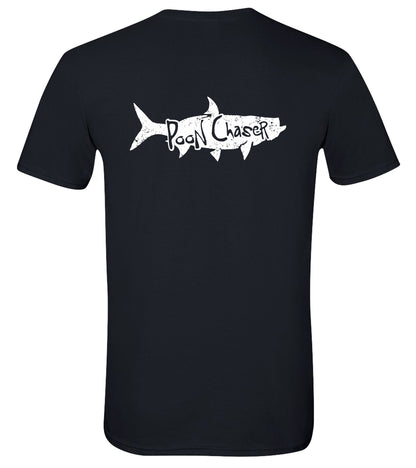 Tarpon "Poon Chaser" Reel Fishy t-shirt - Black w/White logo