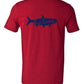 Tarpon "Poon Chaser" Reel Fishy t-shirt - Hthr Red w/Navy logo