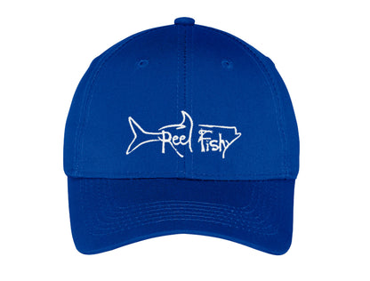 Youth Fishing Hats with Reel Fishy Tarpon Logo - Royal Blue