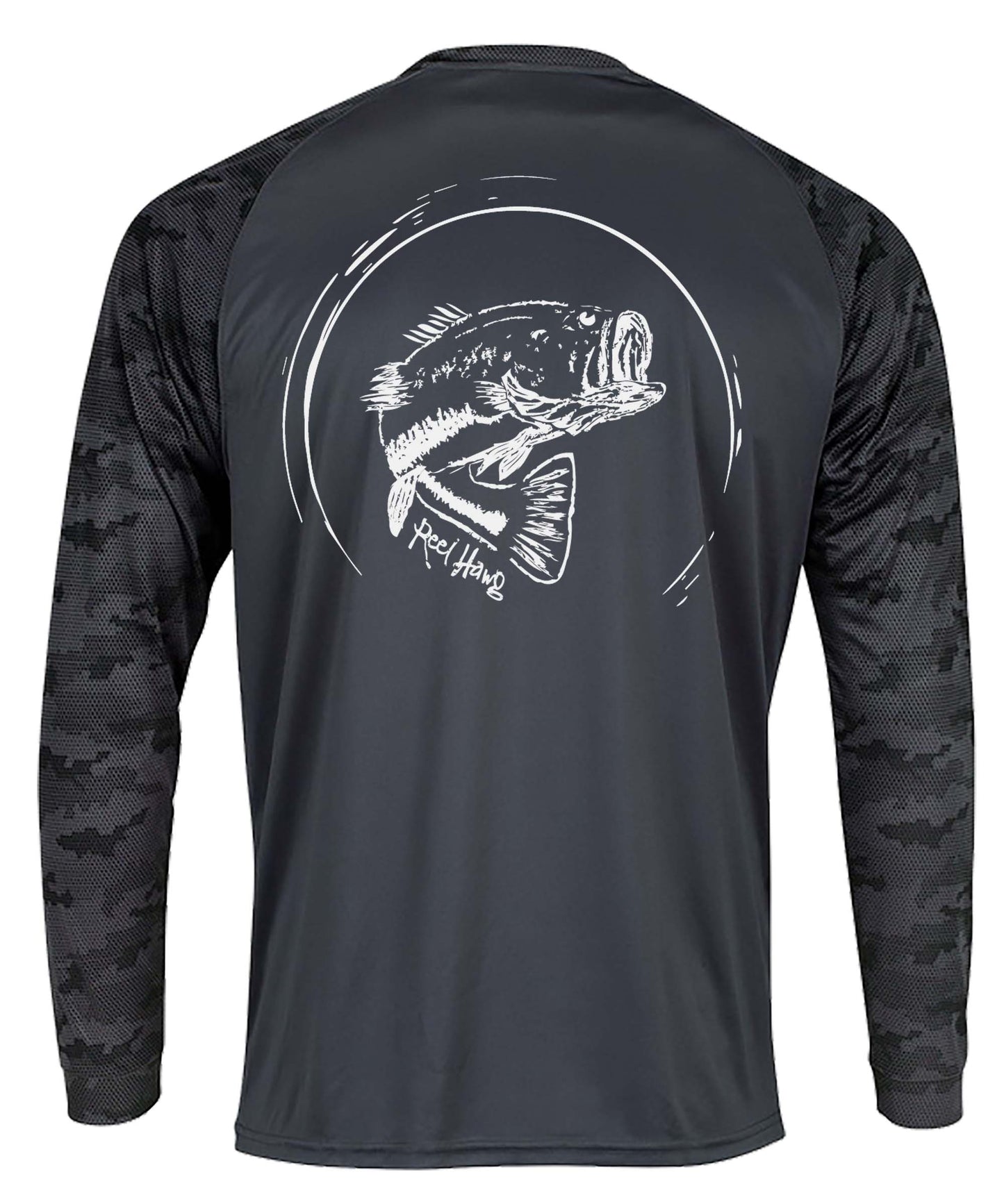 Bass Long Sleeve Fishing Shirt for Men, UV Protection Fishing Shirts  TTS0193