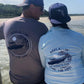 Dark Gray Reelaxin' Performance Dry-Fit Fishing Short Sleeve Shirts, 50+ UPF Sun Protection - Reel Fishy Apparel