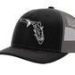State of Florida Tarpon Reel Fishy Logo - Black/Gray Trucker hat w/Silver Logo