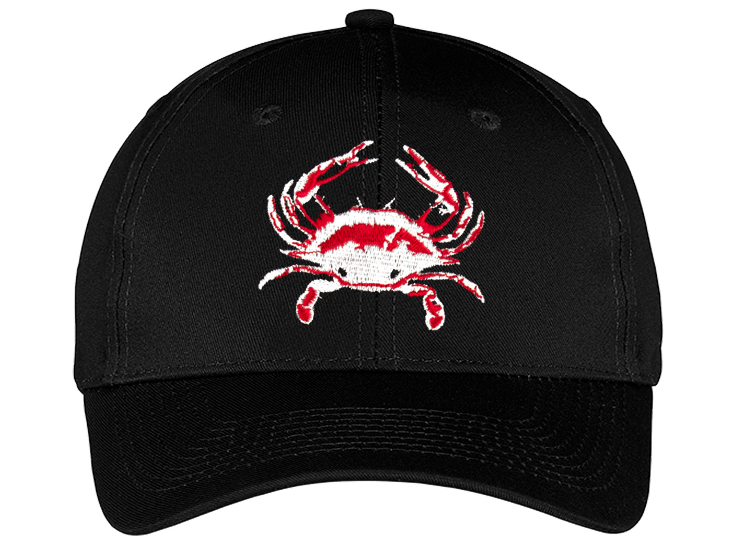 Blue Crab "Reel Crabby" Hat - Black Unstructured Dad Hat