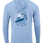 Reelaxin' -Seas the Day Performance Hoodie Dry-fit Long Sleeve - Blue Mist