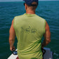 Performance Sleeveless Reel Fishy Tarpon Tee - Lime Green