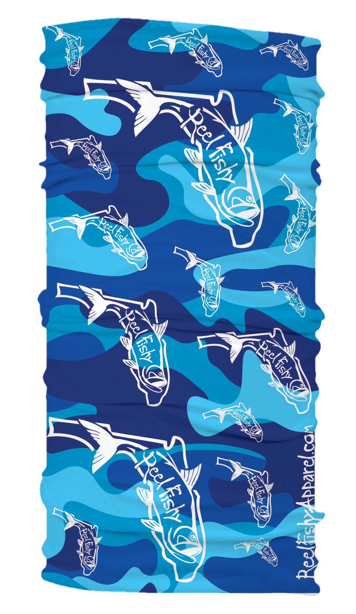 Neck Gaiter - State of Florida Tarpon Buff with 30+ UV Sun Protection by Reel Fishy Apparel