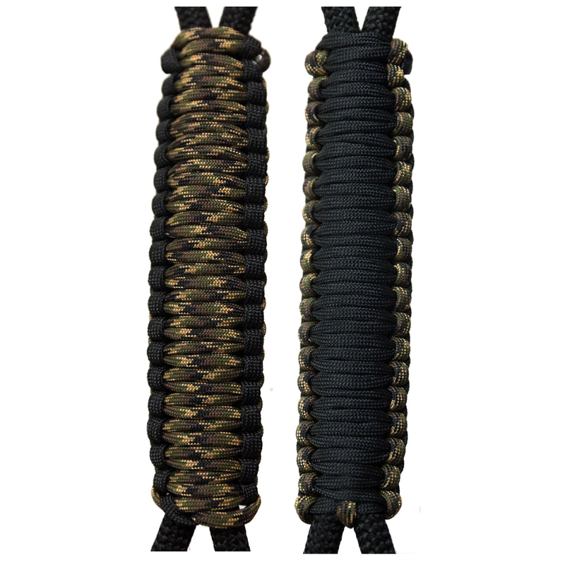 Camo & Black C031C036 - Paracord Handmade Handles for Stainless Steel Tumblers - Made in USA!