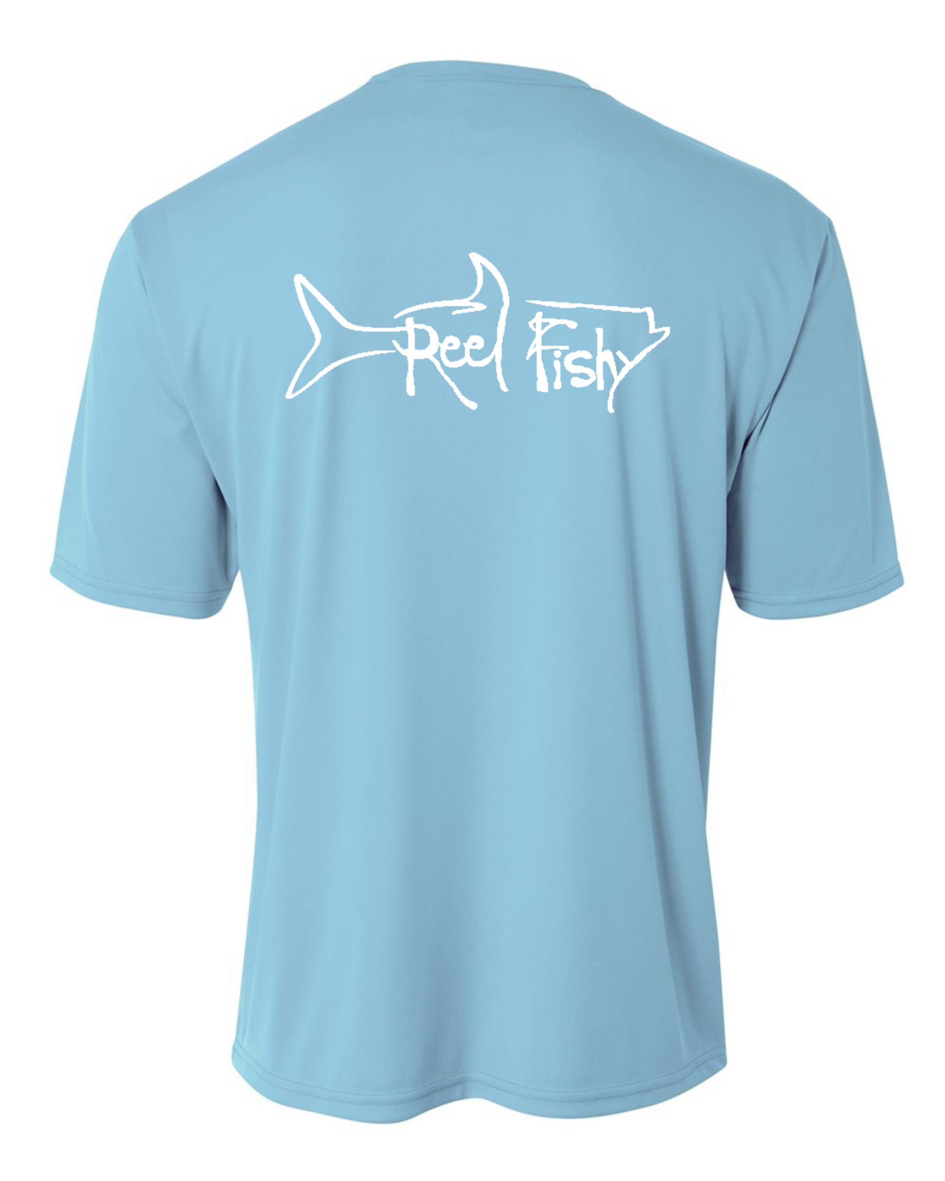 Youth Performance Dry-Fit Tarpon Fishing Shirts 50+Upf Sun Protection - Reel Fishy Apparel L / Pink S/S