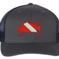 Hogfish Dive Spears Structured Charcoal/Navy Trucker Hat