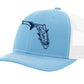 State of Florida Tarpon Reel Fishy Logo - Lt Blue/White Trucker hat w/Navy Logo