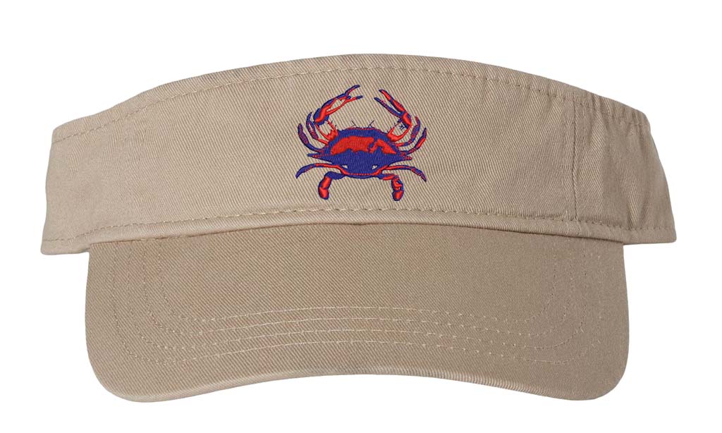 Khaki Cotton Crab Visor