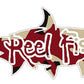 Garnet/Gold 1  Camo Tarpon Fishing Decal with Reel Fishy Logo