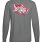Gray Long Sleeve Hogfish Performance Dry-Fit Sun Protection Shirt with 50+ UV Protection by Reel Fishy Apparel