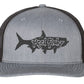 Heather Gray/Black Trucker hat with Black Tarpon Logo