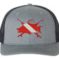Hogfish Dive Spears Structured Heather Gray/Black Trucker Hat