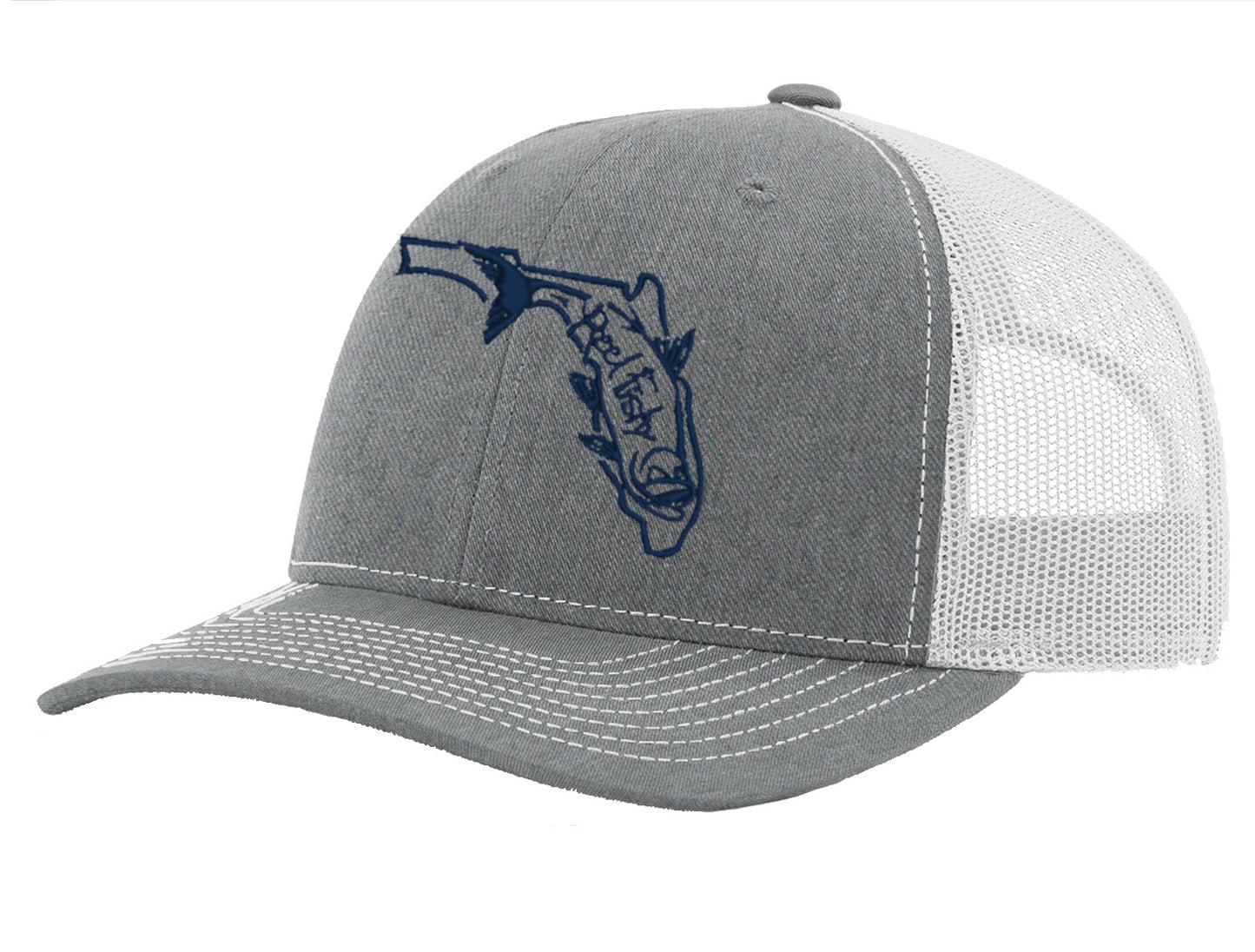 Tarpon and State of Florida Logo Fishing Structured Trucker Hats - *28 Colors!
