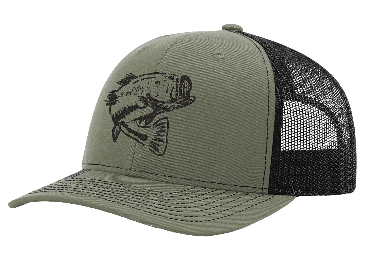 Bass Fishing Reel Hawg Structured Trucker Hats - *22 Colors! – Reel Fishy  Apparel