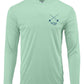 Seagrass Tarpon Hoodie Performance Dry-Fit Fishing Long Sleeve Shirts, 50+ UPF Sun Protection  - Reel Fishy Apparel Salt Rod Logo on front