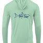 Seagrass Tarpon Hoodie Performance Dry-Fit Fishing Long Sleeve Shirts, 50+ UPF Sun Protection  - Reel Fishy Apparel