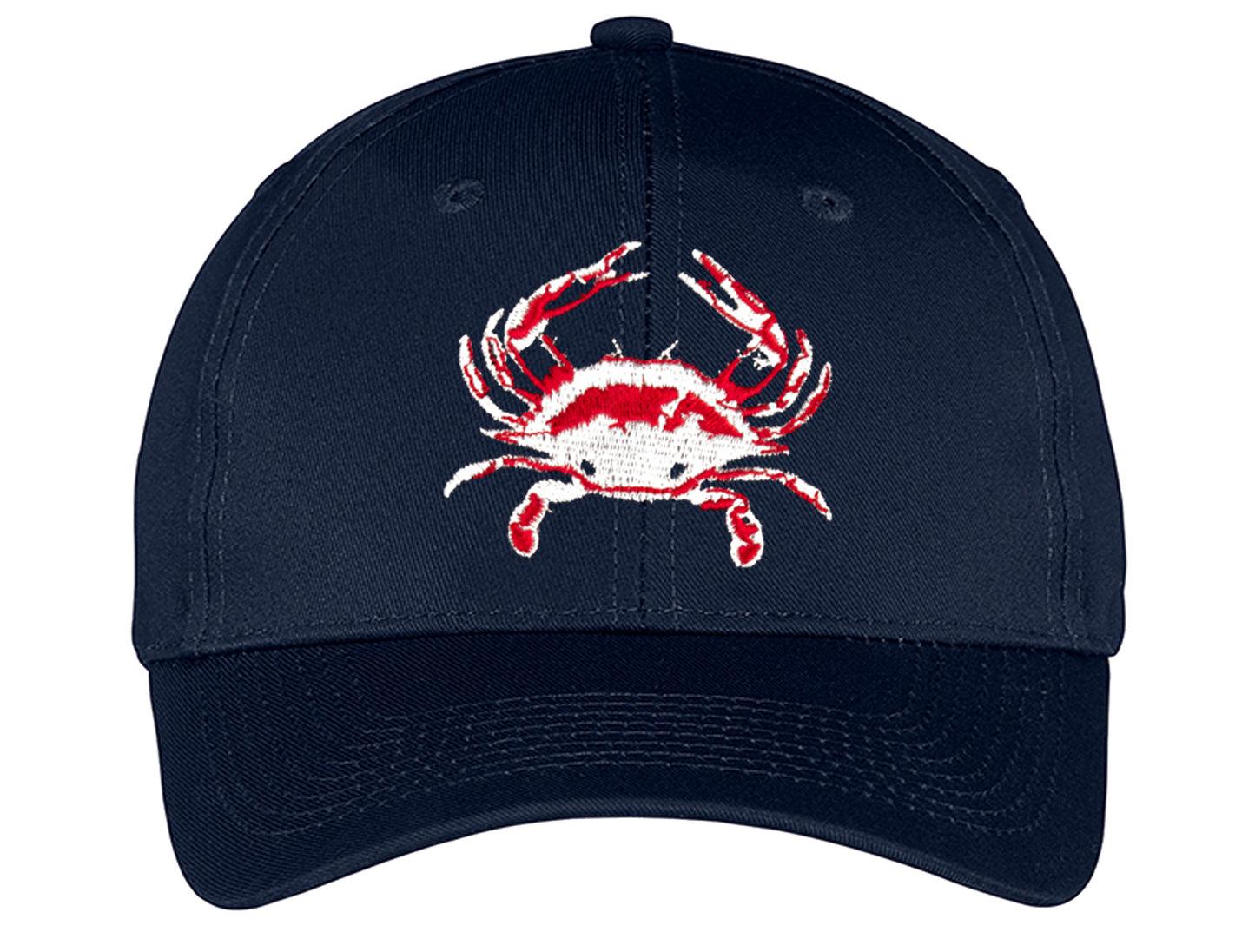 Blue Crab "Reel Crabby" Hat - Navy Unstructured Dad Hat