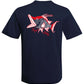 Navy Short Sleeve Hogfish Performance Dry-Fit Sun Protection Shirt with 50+ UV Protection by Reel Fishy Apparel