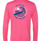 Pink Reelaxin' Performance Dry-Fit Fishing Long Sleeve Shirts, 50+ UPF Sun Protection  - Reel Fishy Apparel