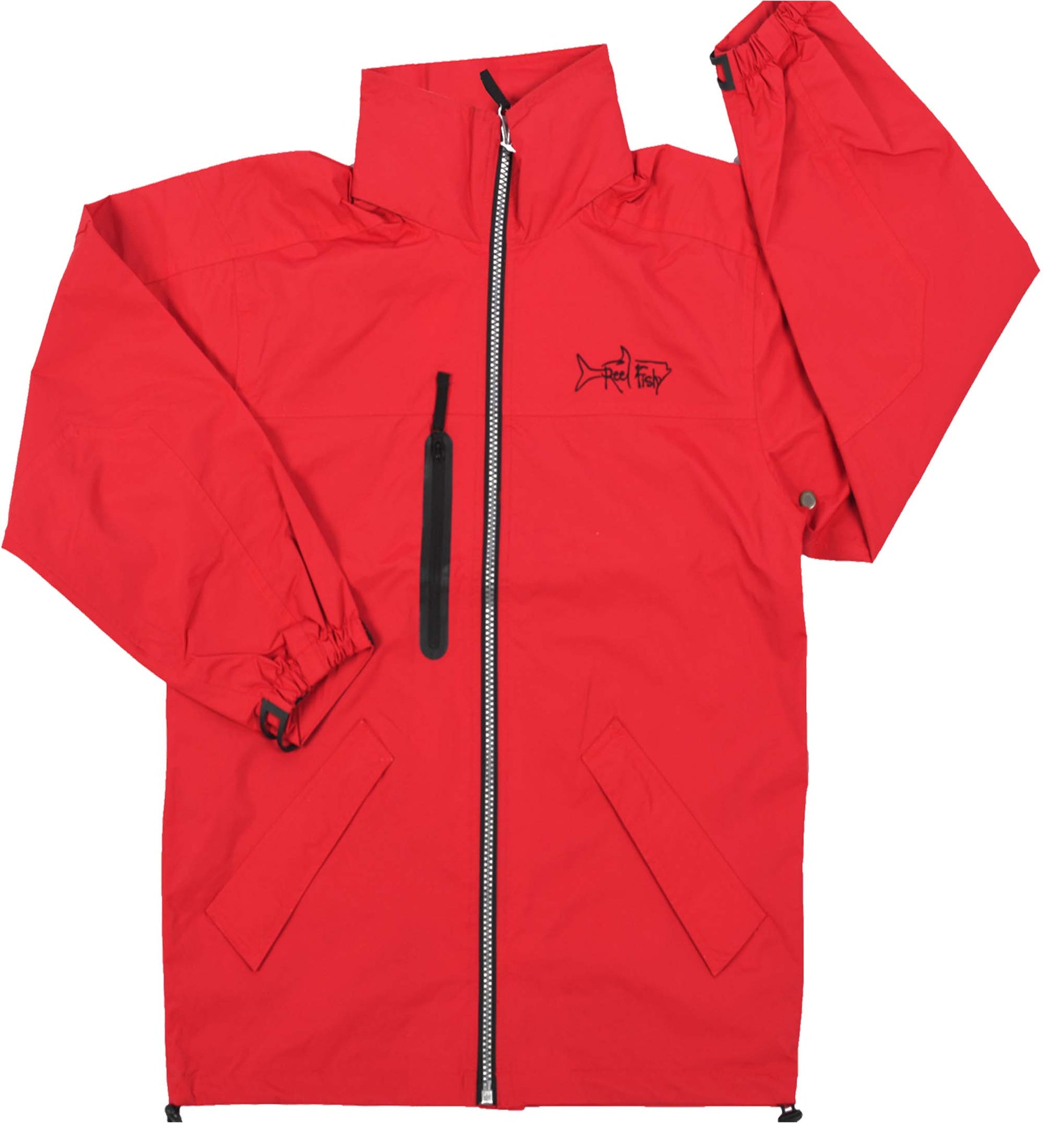 Rain Jacket, Hooded Full Zip Water Resistant Breathable Rain Coat – Reel  Fishy Apparel