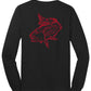 Redfish Cotton Black Long Sleeve Shirt
