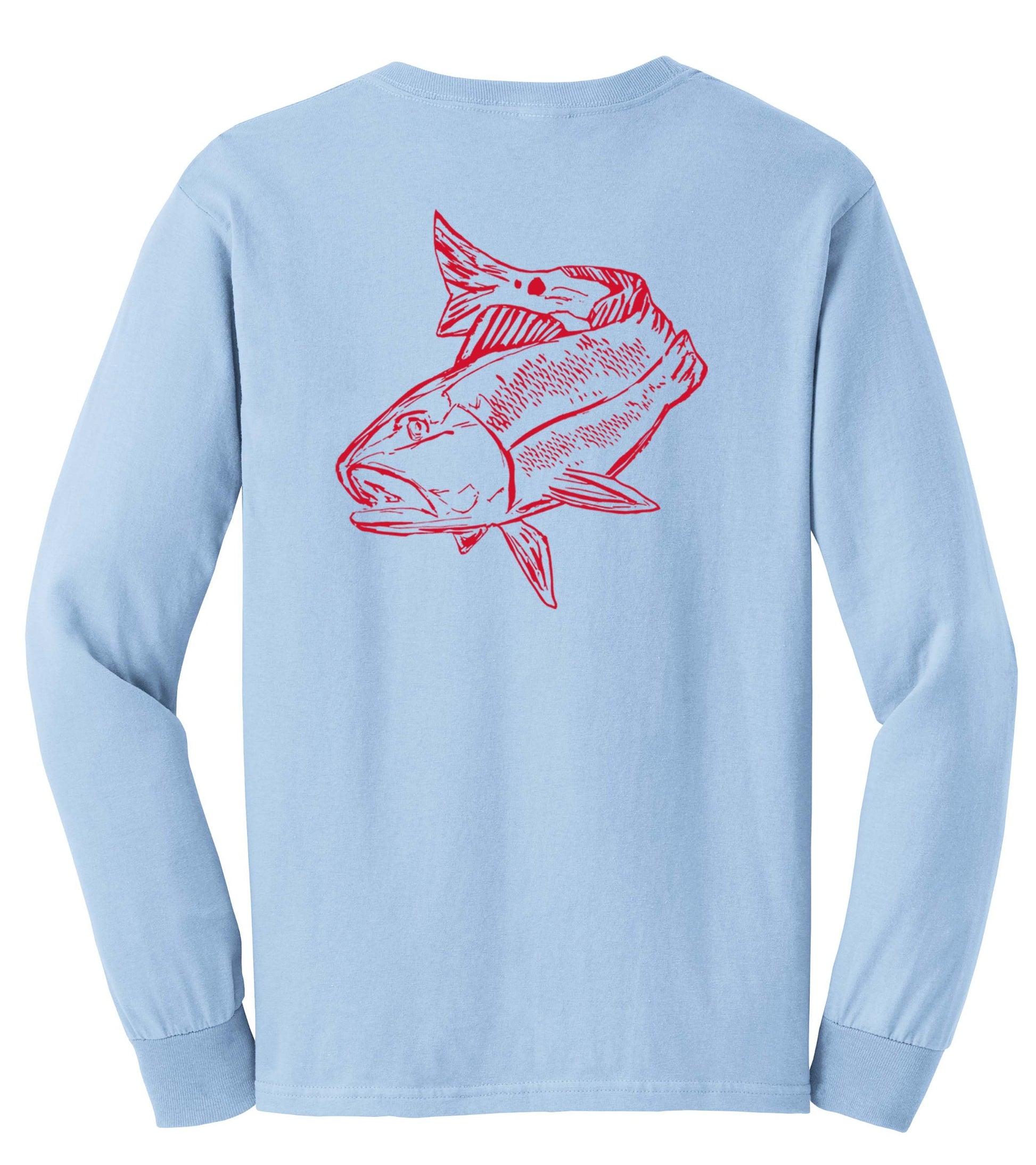 Redfish Cotton Light Blue Long Sleeve Shirt